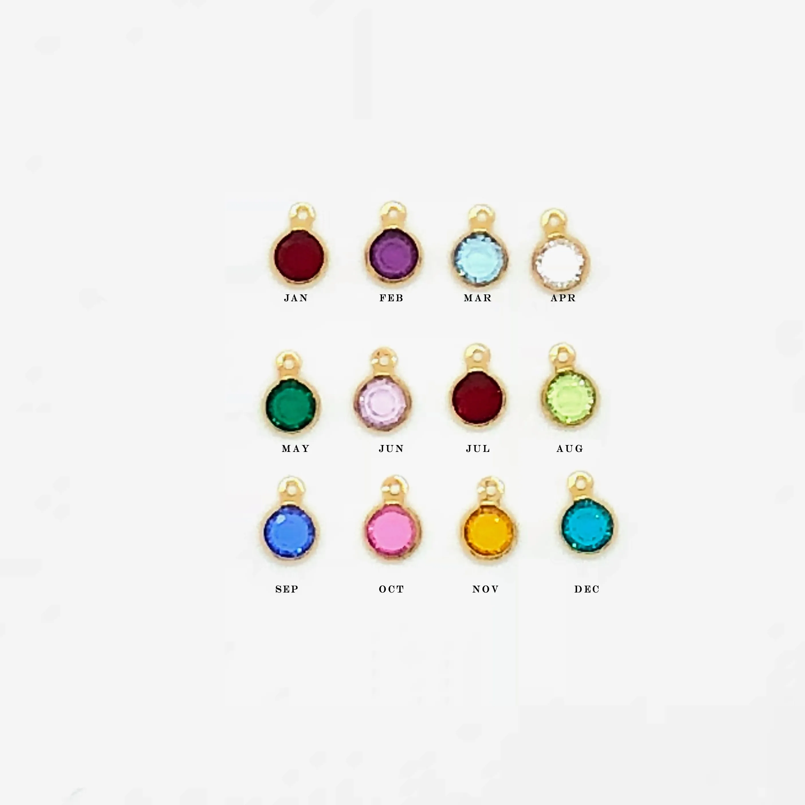 September Sapphire Crystal Birthstone 14K Gold Necklace