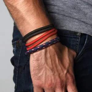 SET OF 3 ADJUSTABLE CLIMBING ROPE BRACELET WITH KNOTS THAT SLIDES NAUTICAL JEWELRY FOR GUYS BEACH SURF BRACELETS MEN JEWELRY