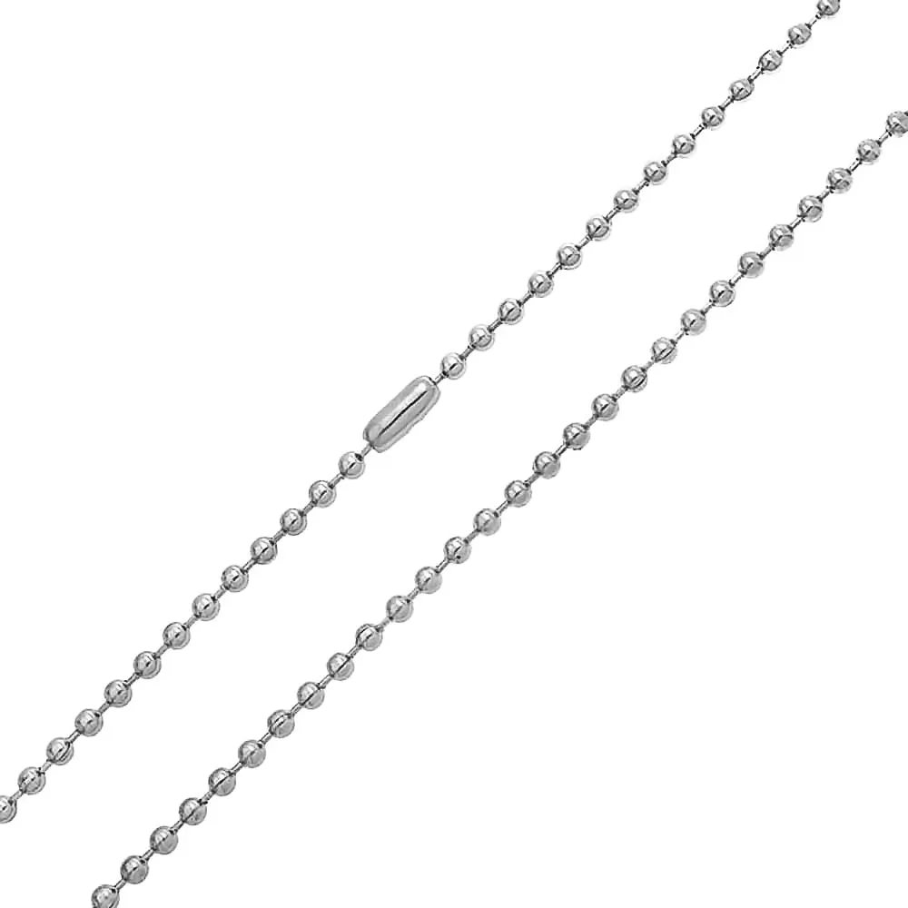 Set of 4 Thin Stainless Steel Saturn Chain Necklace 18, 20, 24 & 30 Inch