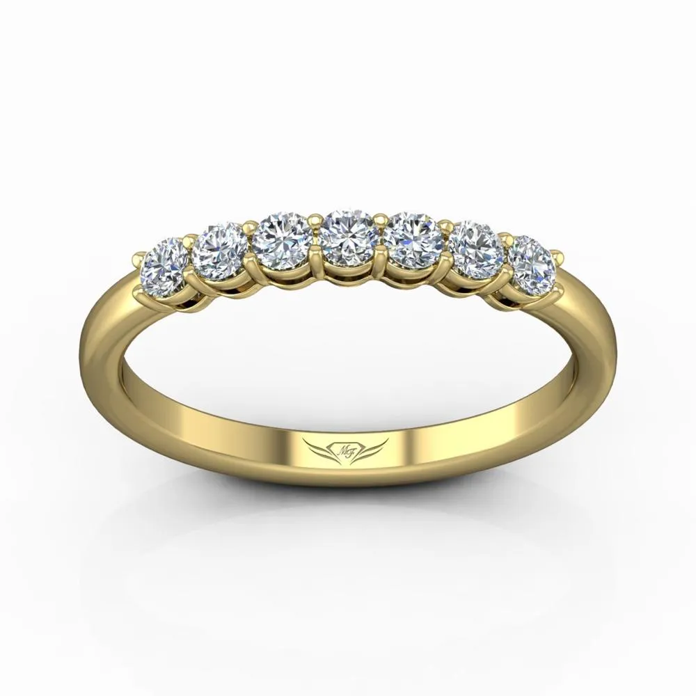 Shared Prong Wedding Band