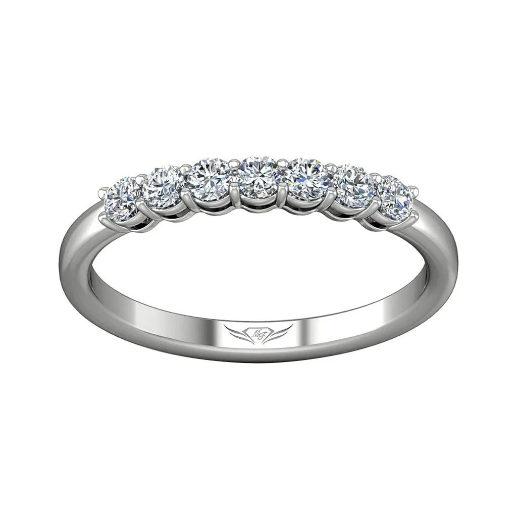 Shared Prong Wedding Band
