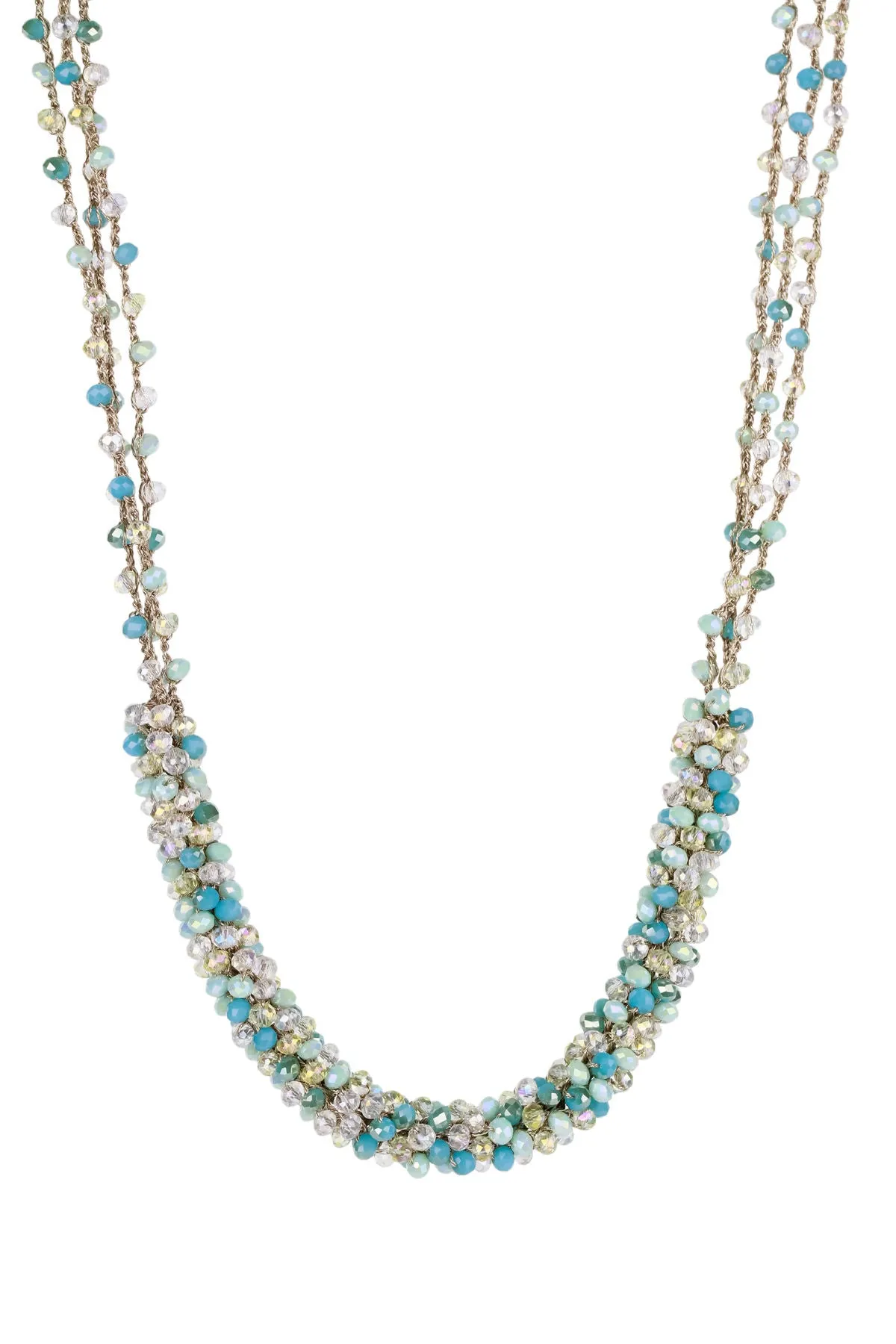 Short Beaded Bundle Necklace