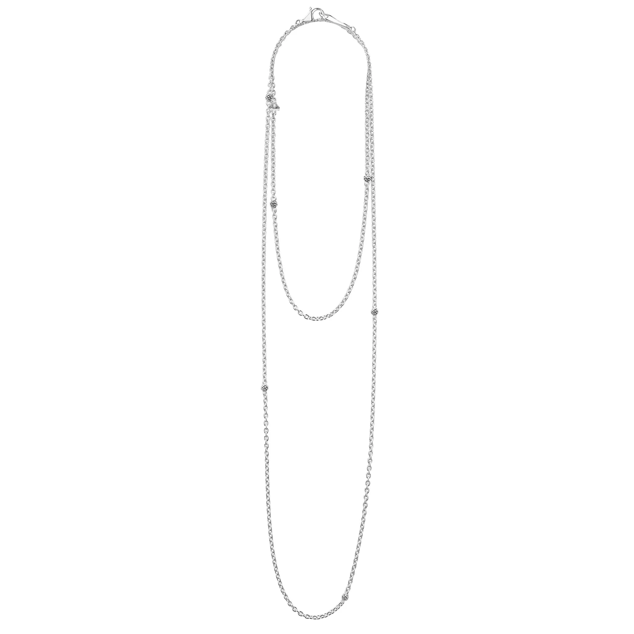 Signature Caviar 32 Inch Caviar Beaded Station Necklace