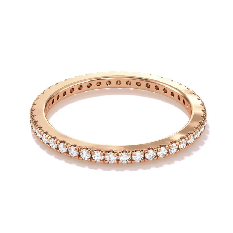 SIGNATURE COMFORT FIT 1.3MM ROUND BRILLIANT DIAMOND ETERNITY BAND