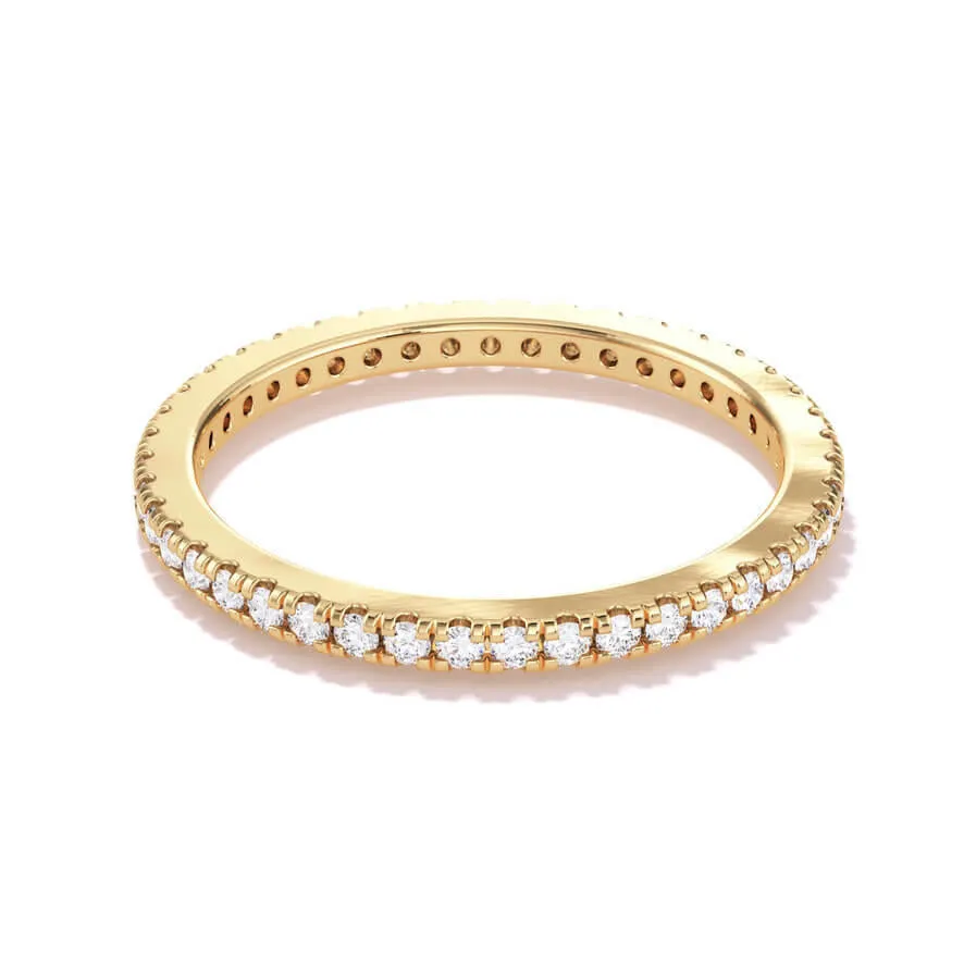 SIGNATURE COMFORT FIT 1.3MM ROUND BRILLIANT DIAMOND ETERNITY BAND