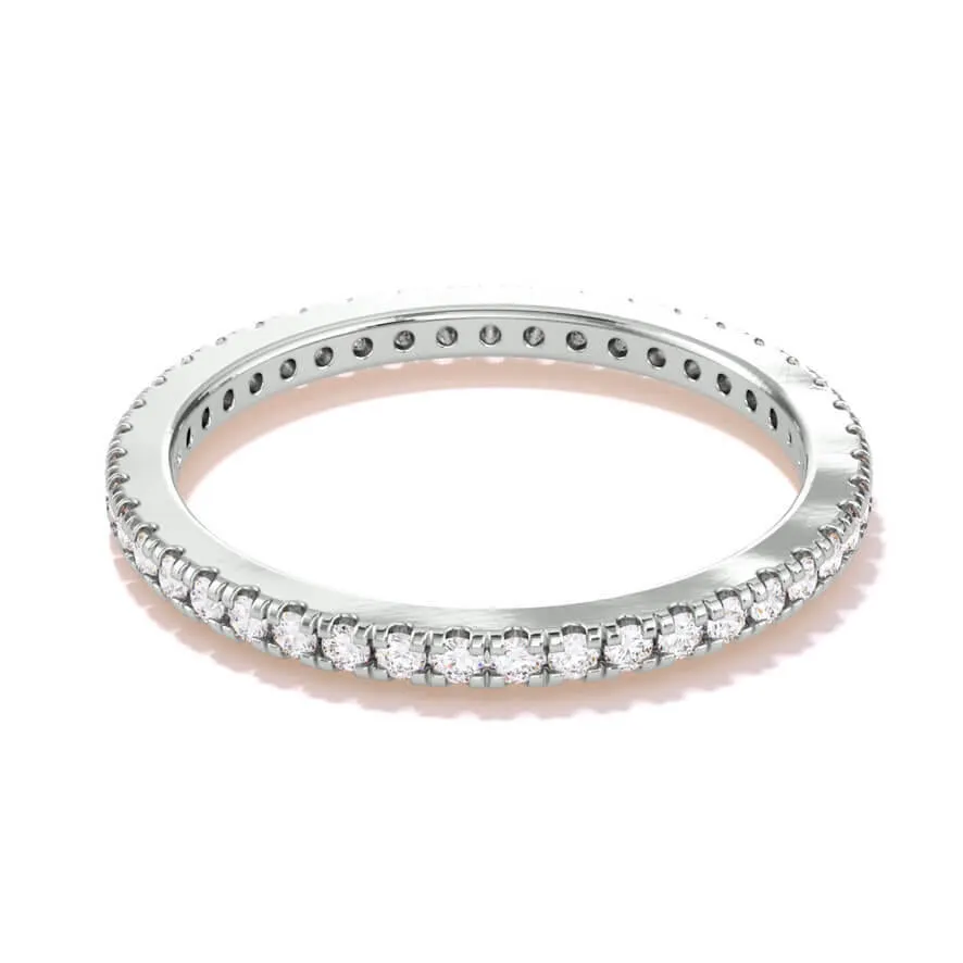 SIGNATURE COMFORT FIT 1.3MM ROUND BRILLIANT DIAMOND ETERNITY BAND