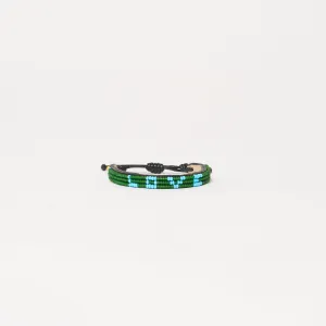 Skinny LOVE Bracelet - Green/Light Blue