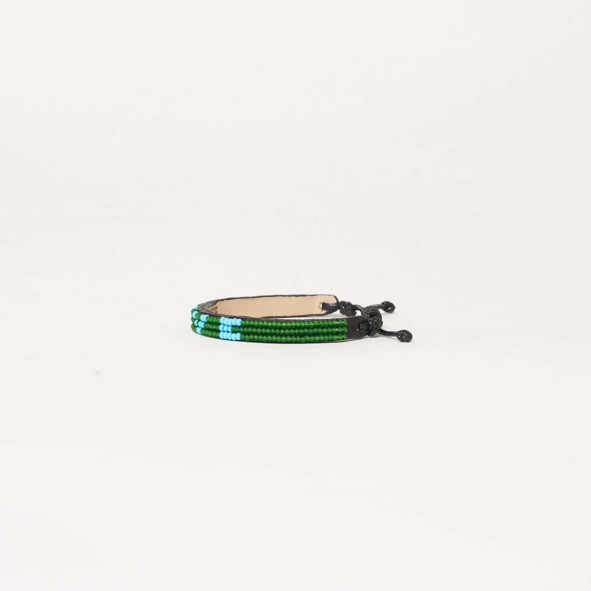 Skinny LOVE Bracelet - Green/Light Blue