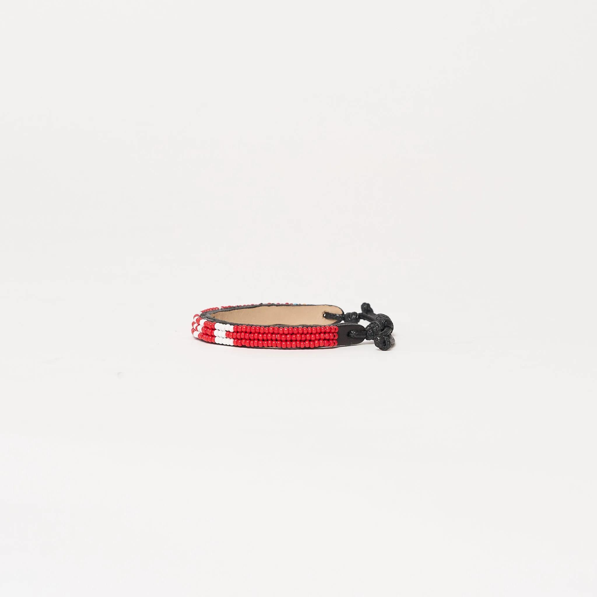 Skinny LOVE Bracelet - Red/White