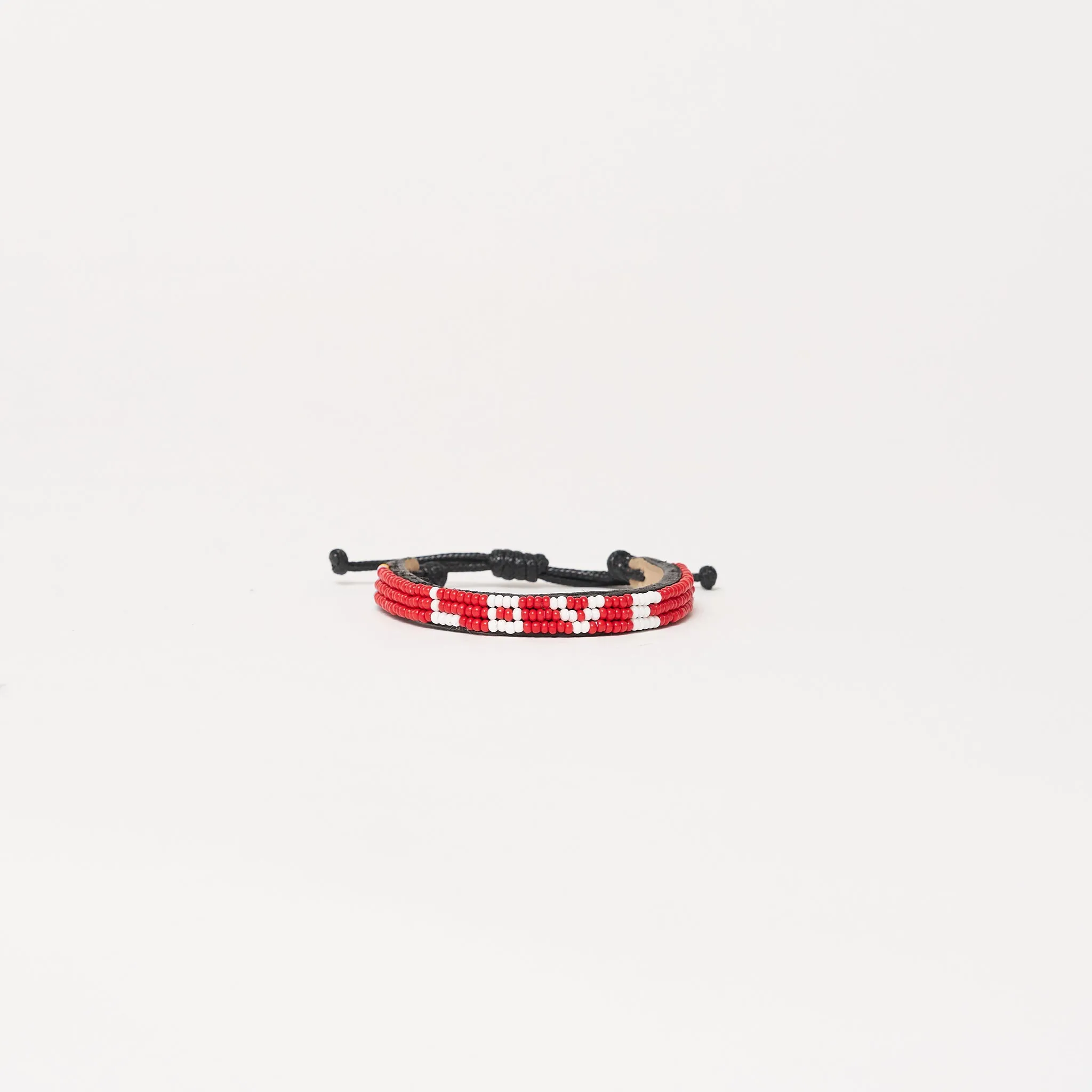 Skinny LOVE Bracelet - Red/White