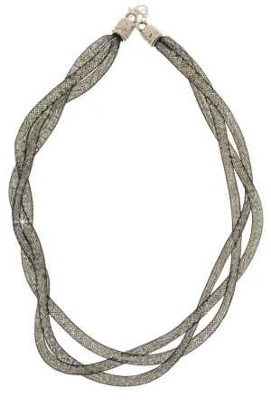 SKYLAR Black Beaded Necklace