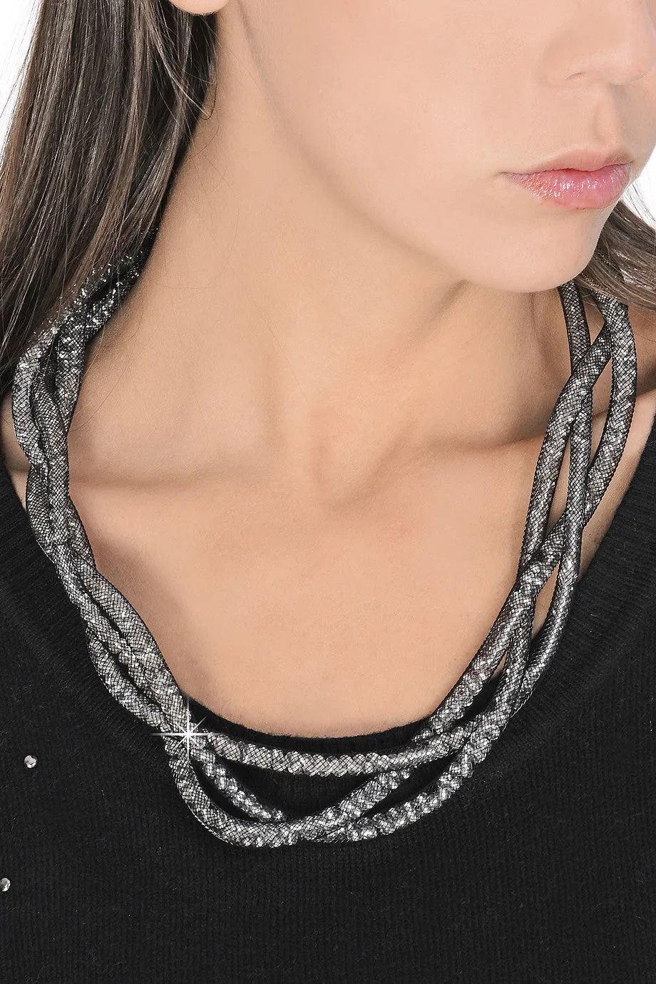 SKYLAR Black Beaded Necklace