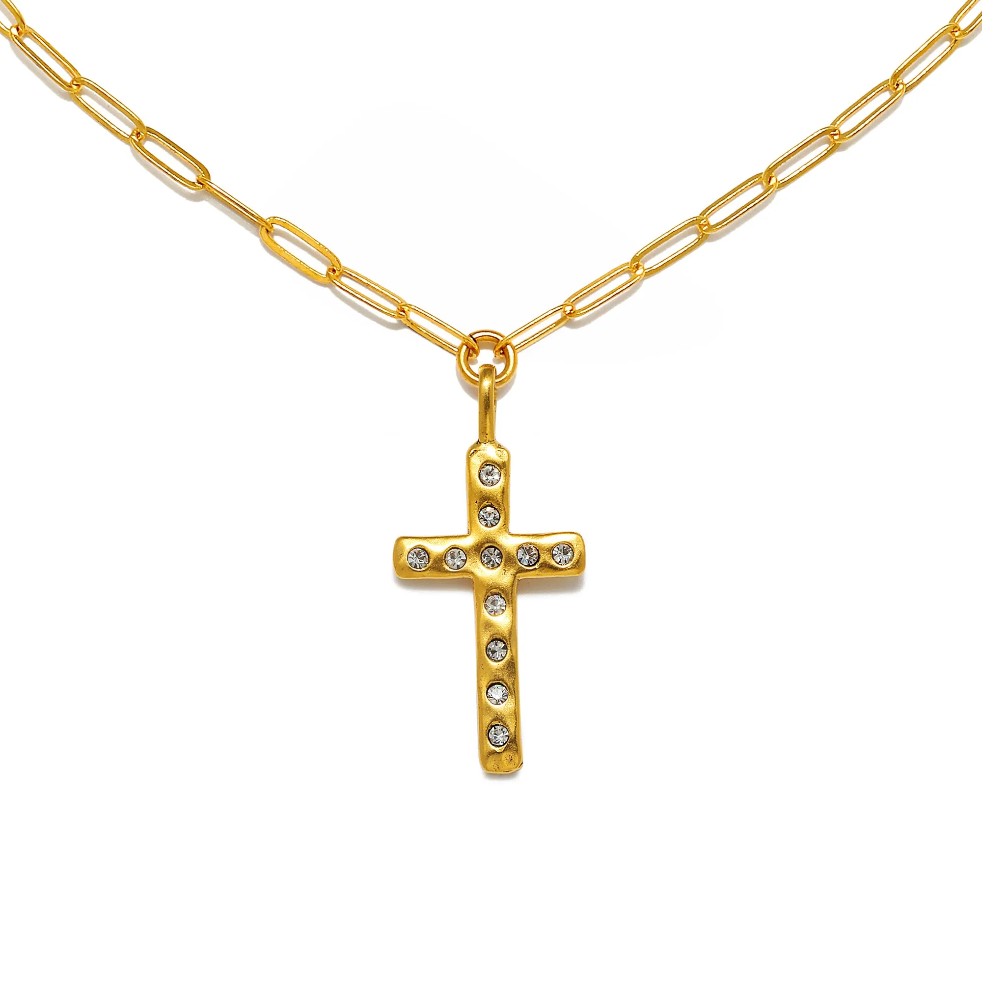 Sofia Crystal Sculpted Initial Necklace