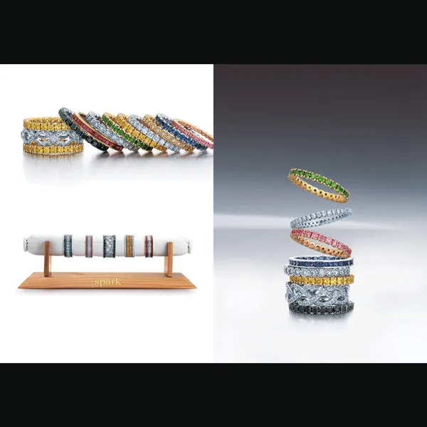 Spark Creations Blue Sapphire Eternity Band (STACKABLES)