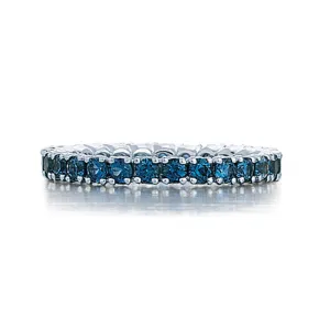 Spark Creations Blue Sapphire Eternity Band (STACKABLES)
