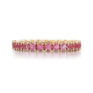 Spark Creations Pink Sapphire Eternity Band (STACKABLES)