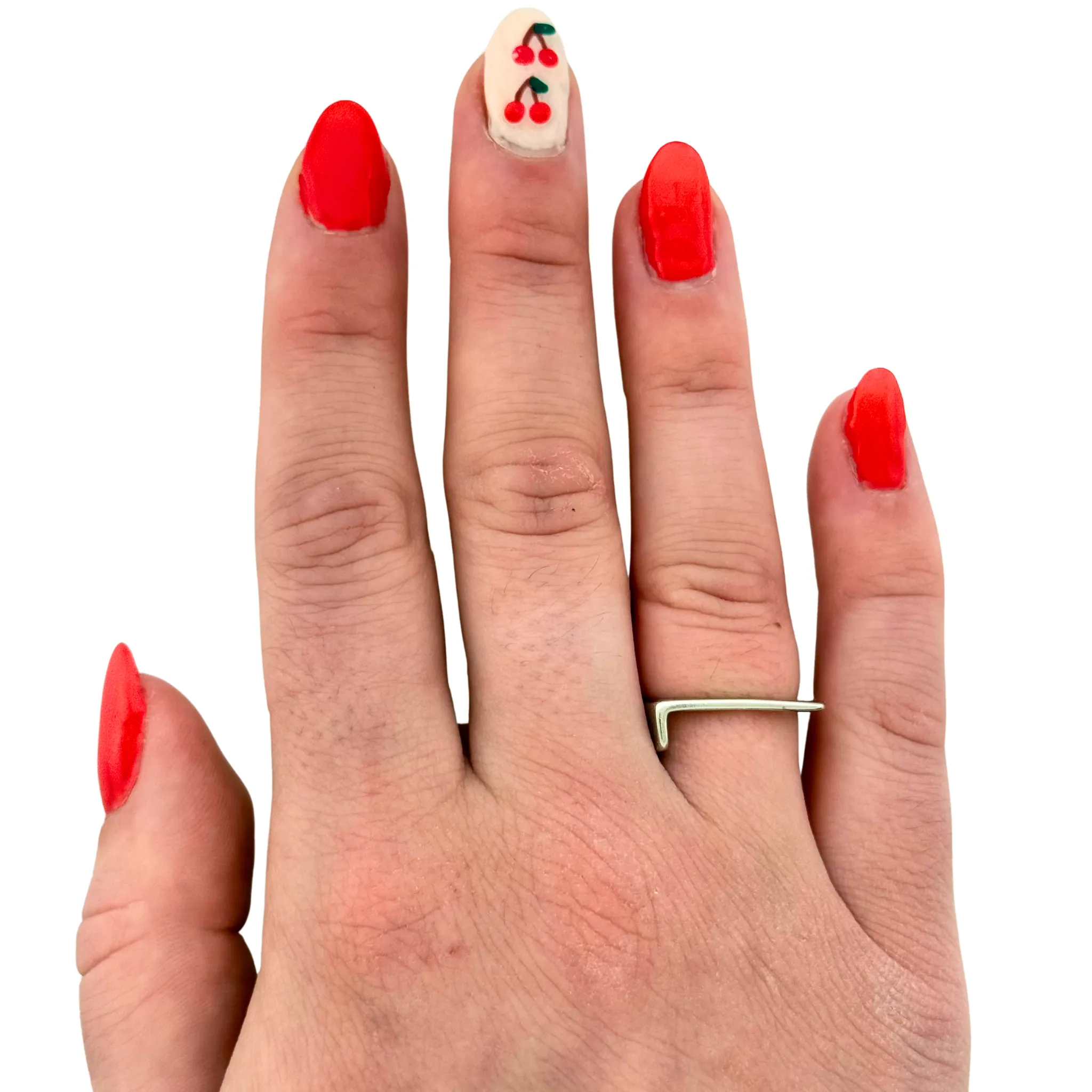 SR125 Platinum Plated "letter" Ring