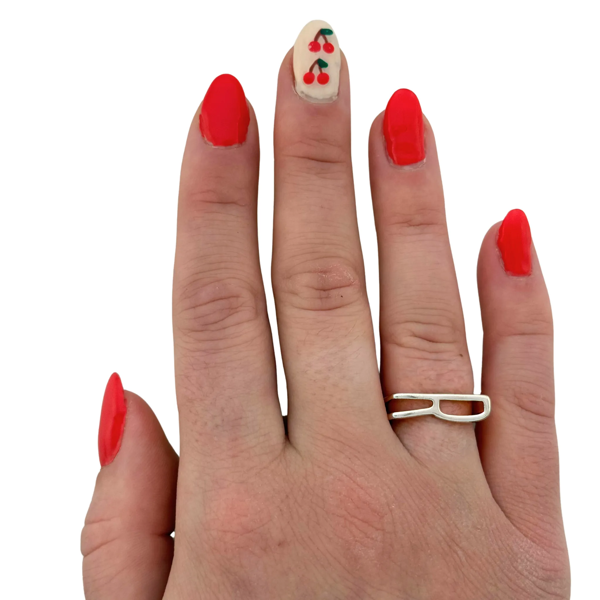 SR125 Platinum Plated "letter" Ring