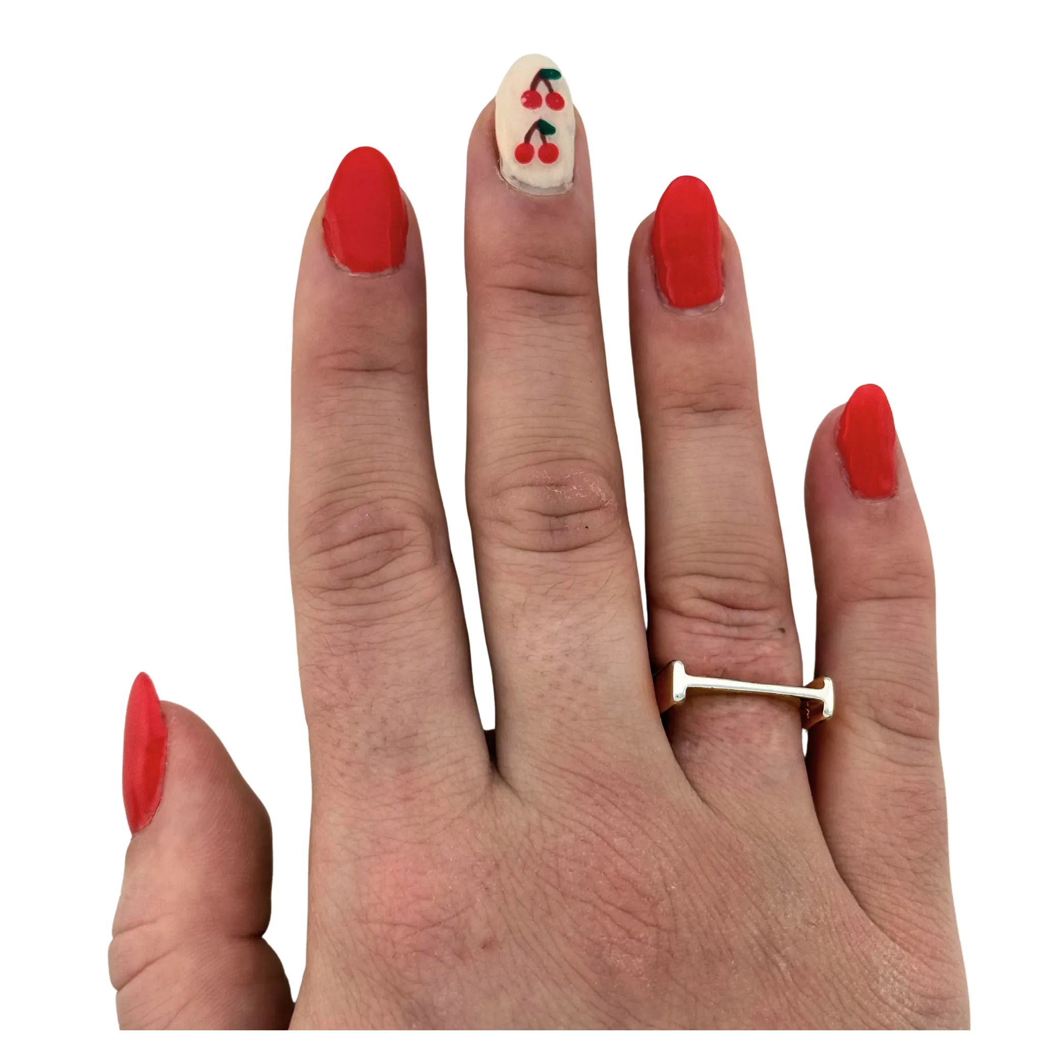 SR125 Platinum Plated "letter" Ring