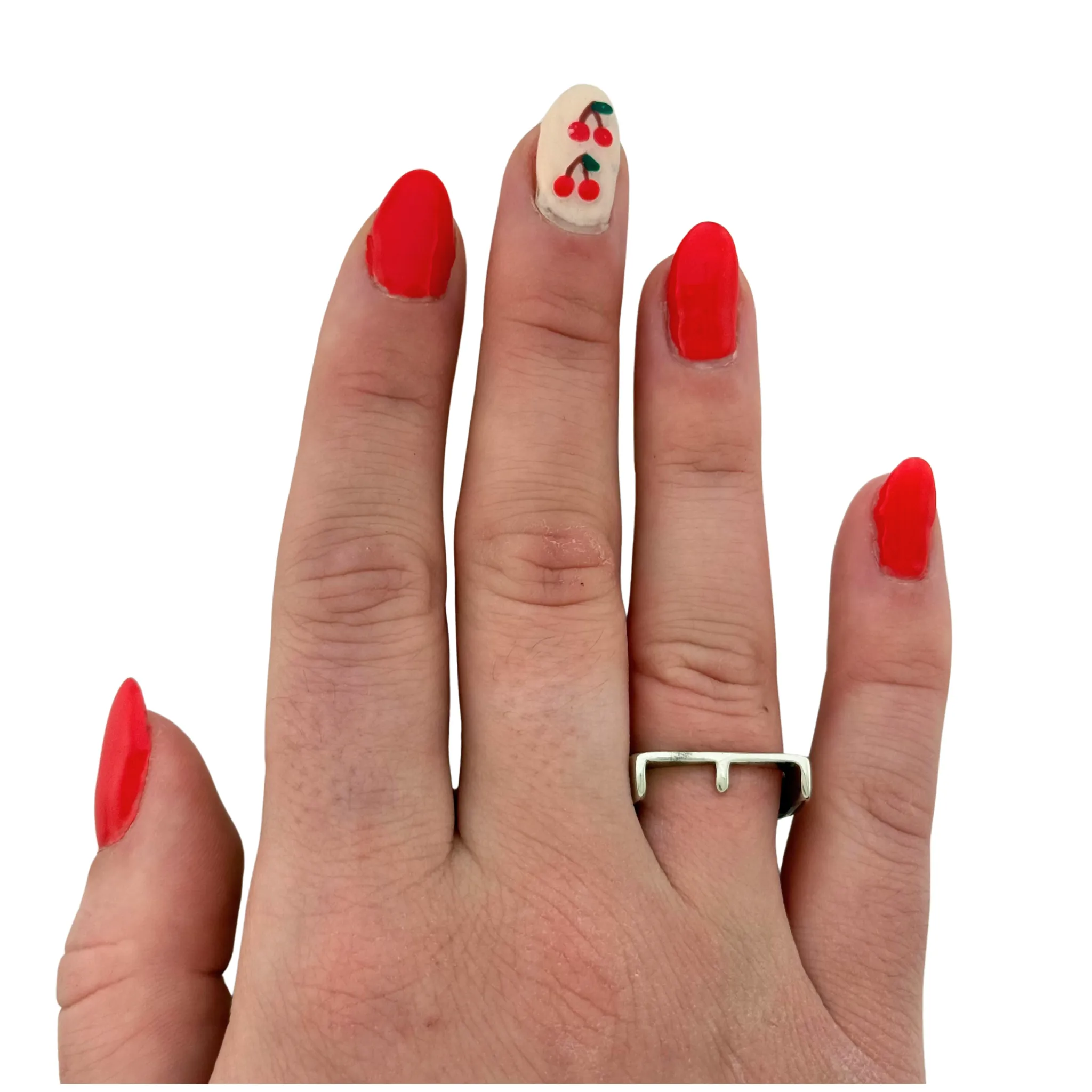 SR125 Platinum Plated "letter" Ring