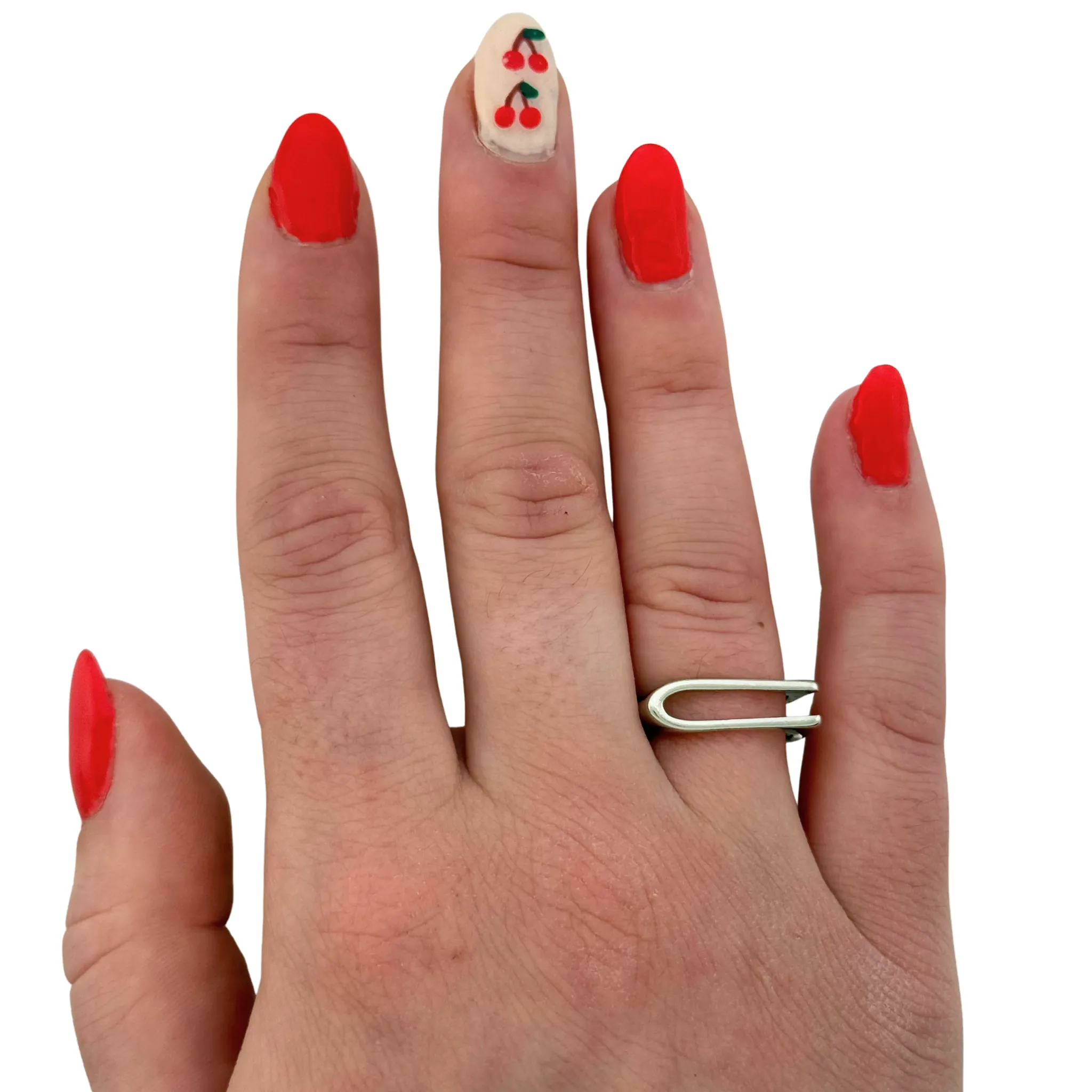 SR125 Platinum Plated "letter" Ring