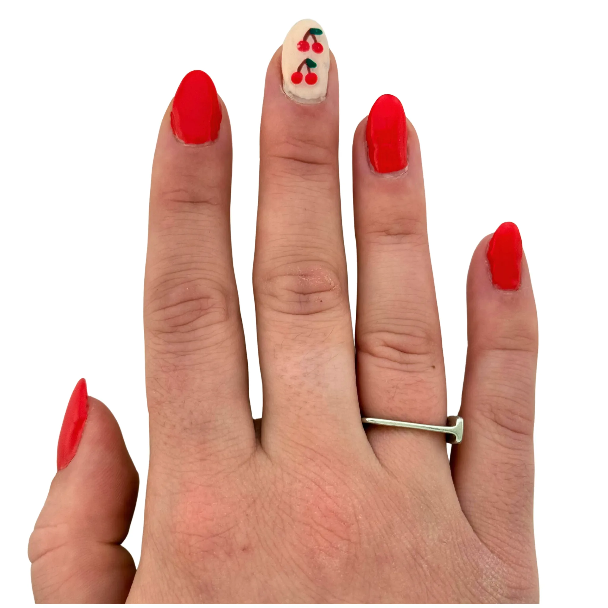 SR125 Platinum Plated "letter" Ring