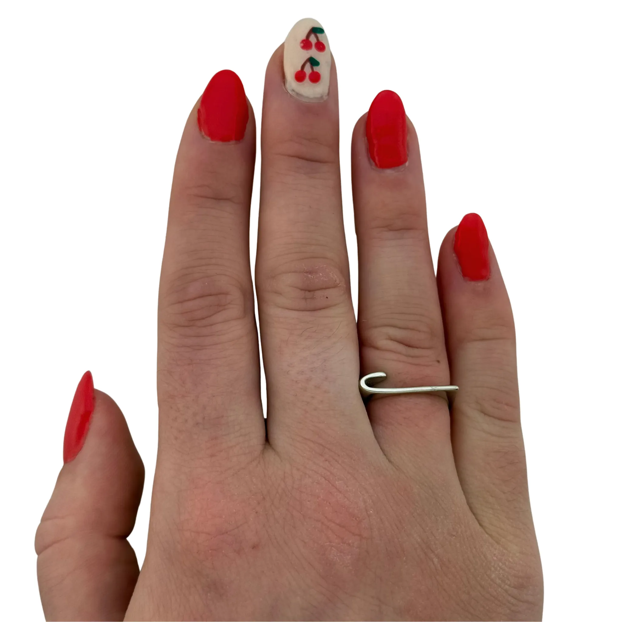 SR125 Platinum Plated "letter" Ring
