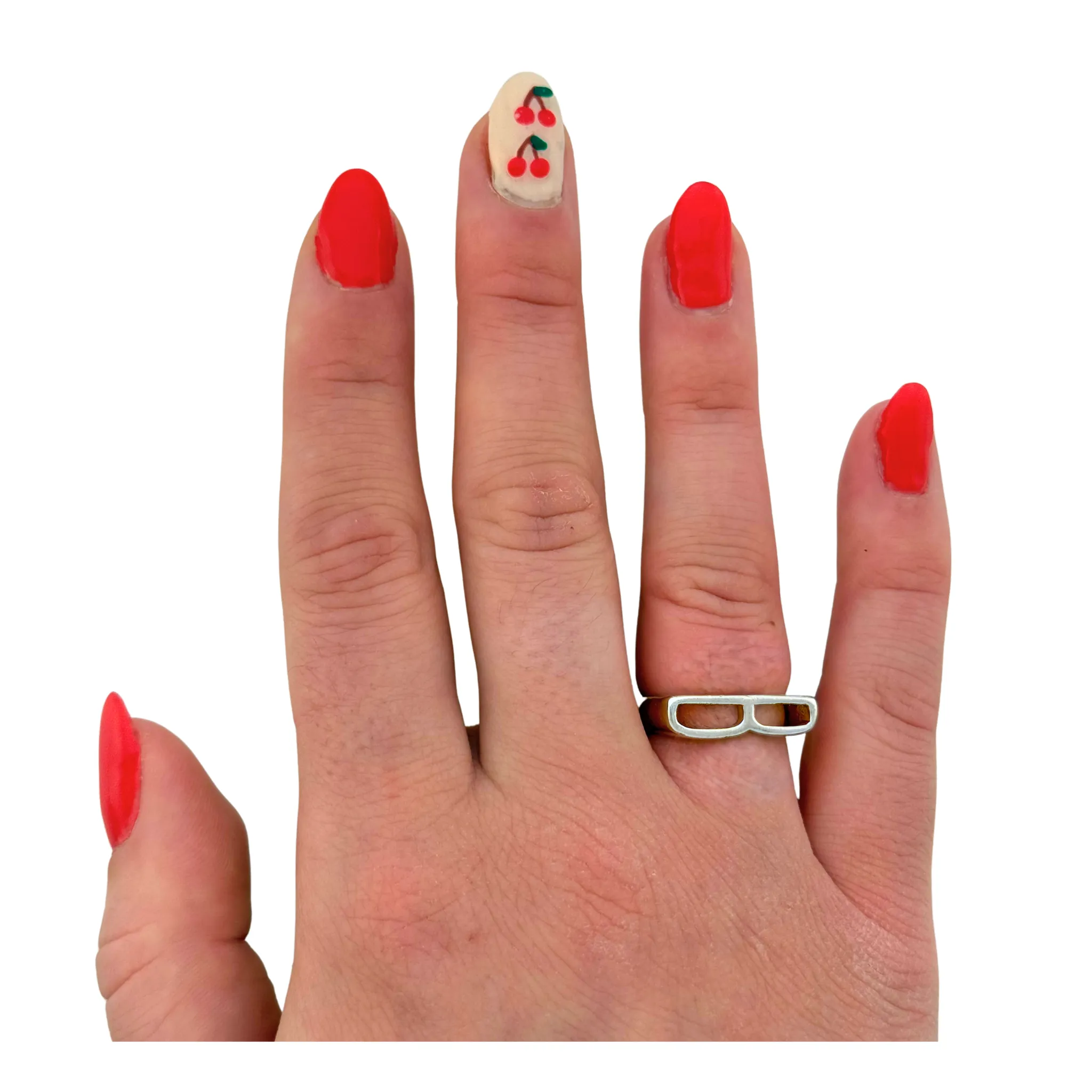 SR125 Platinum Plated "letter" Ring