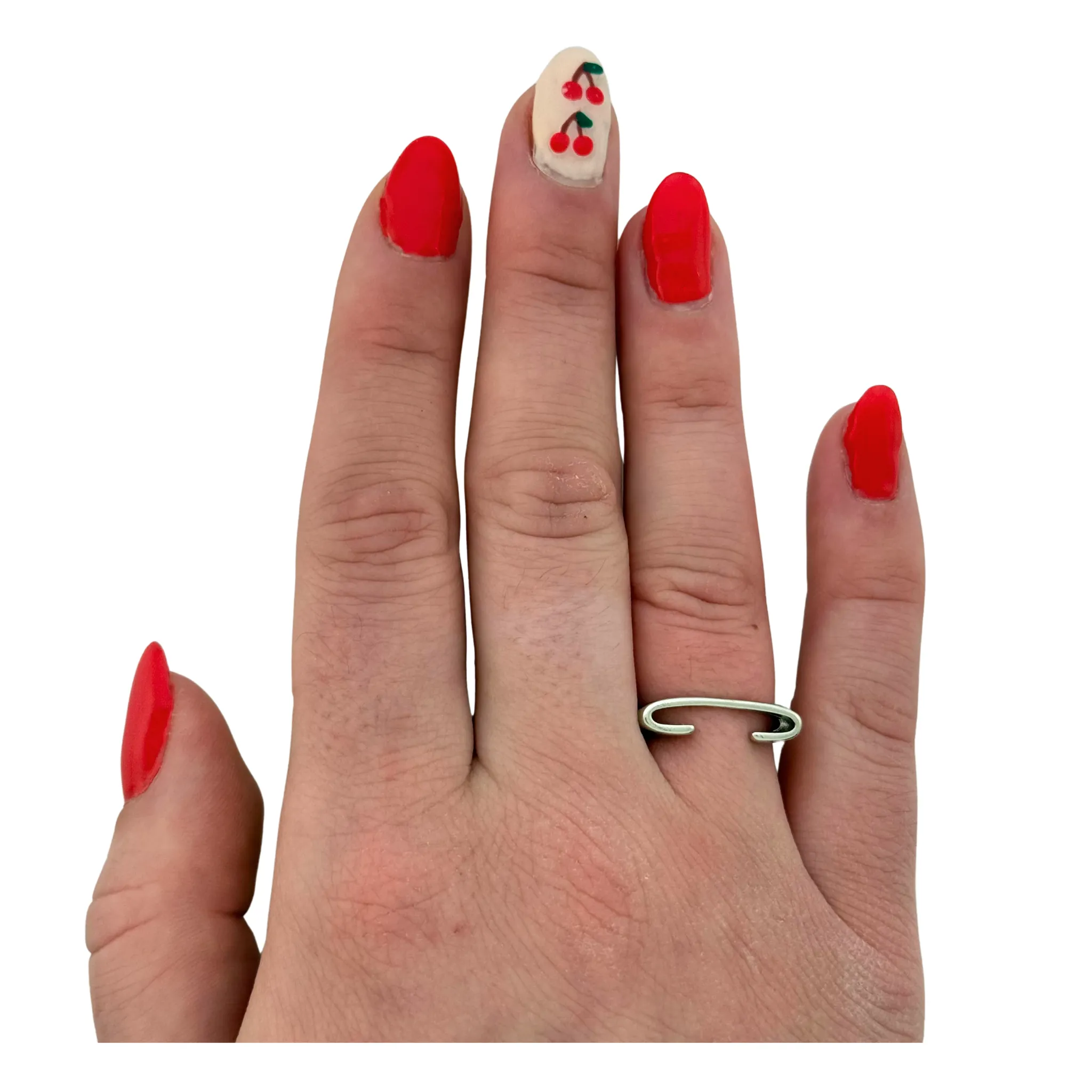 SR125 Platinum Plated "letter" Ring