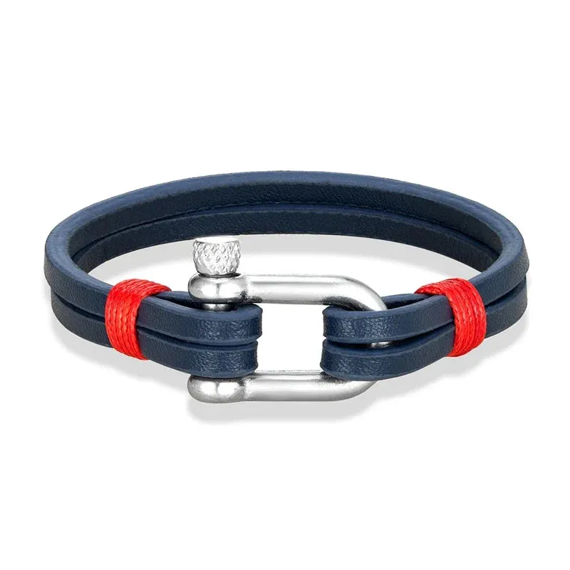 Stainless Steel U-Shaped Buckle Bracelet