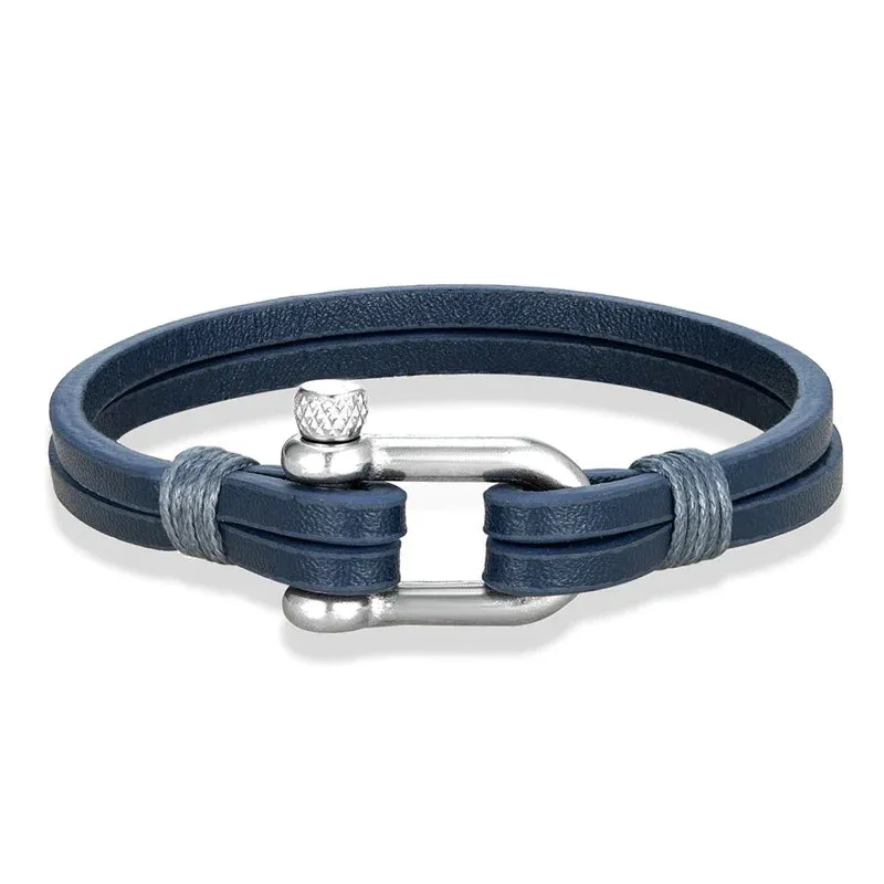 Stainless Steel U-Shaped Buckle Bracelet