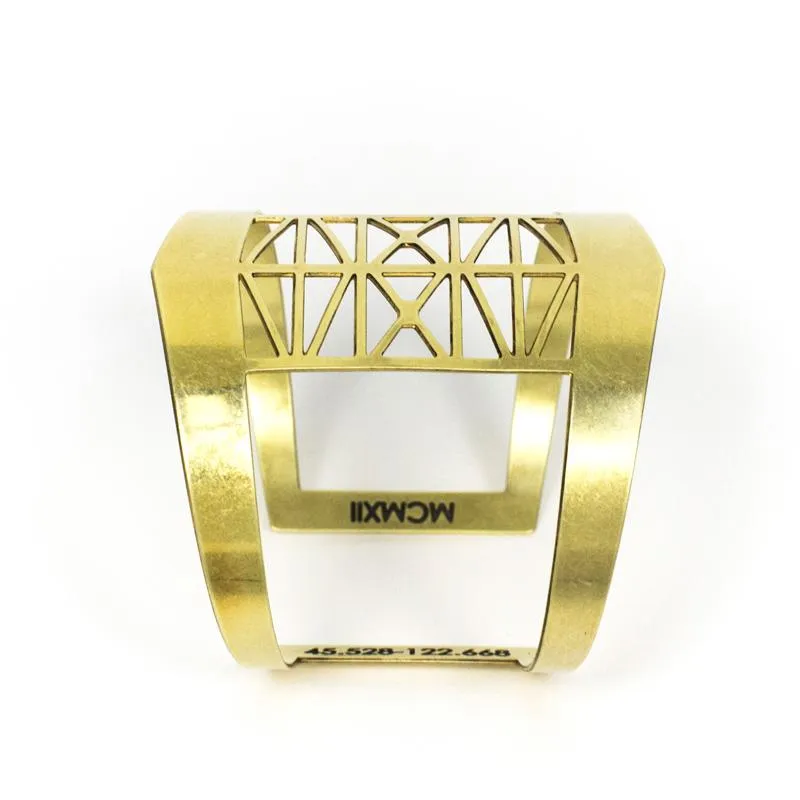 Steel Bridge Cuff Bracelet