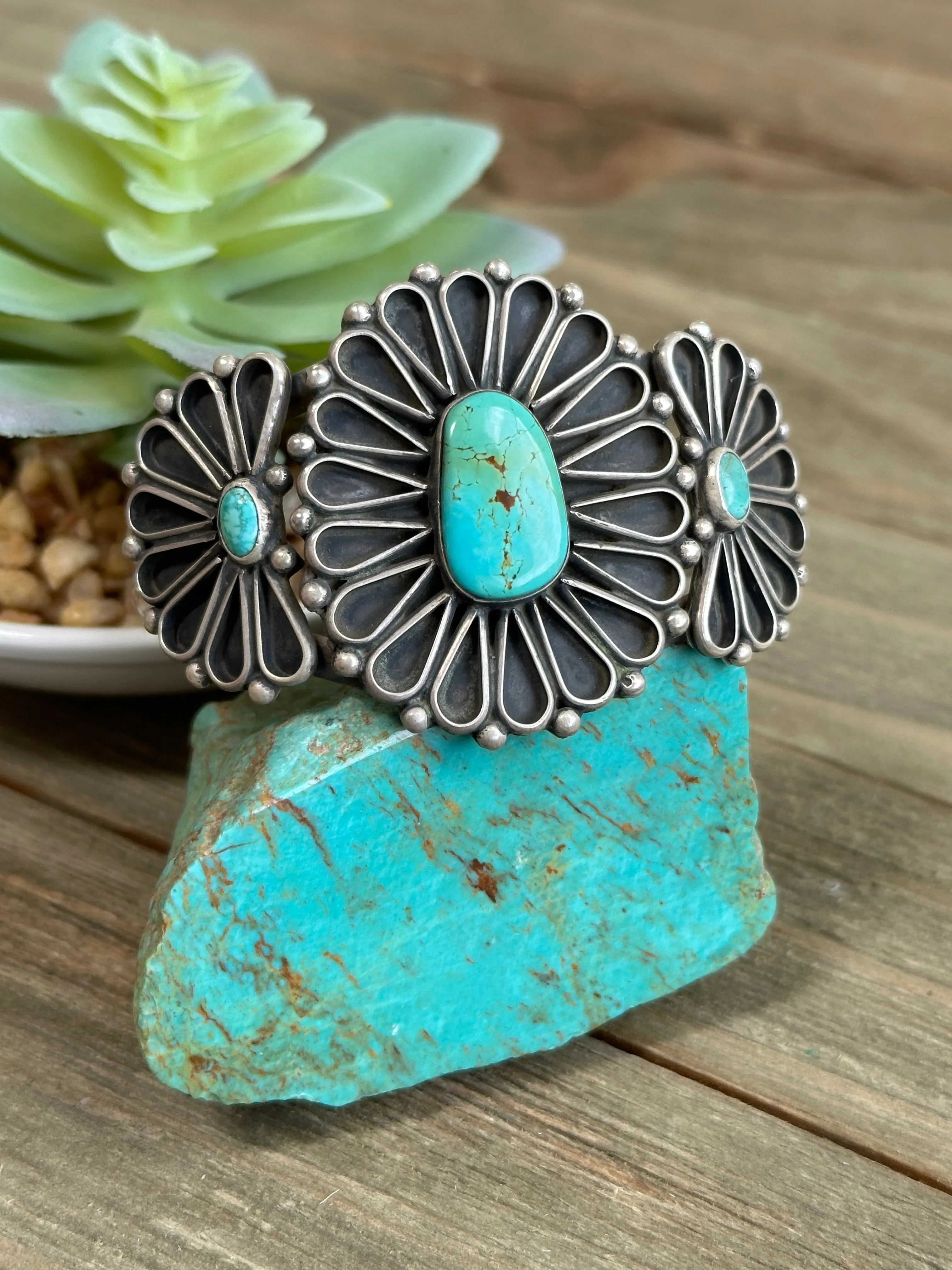 Sterling Silver and Turquoise Cuff