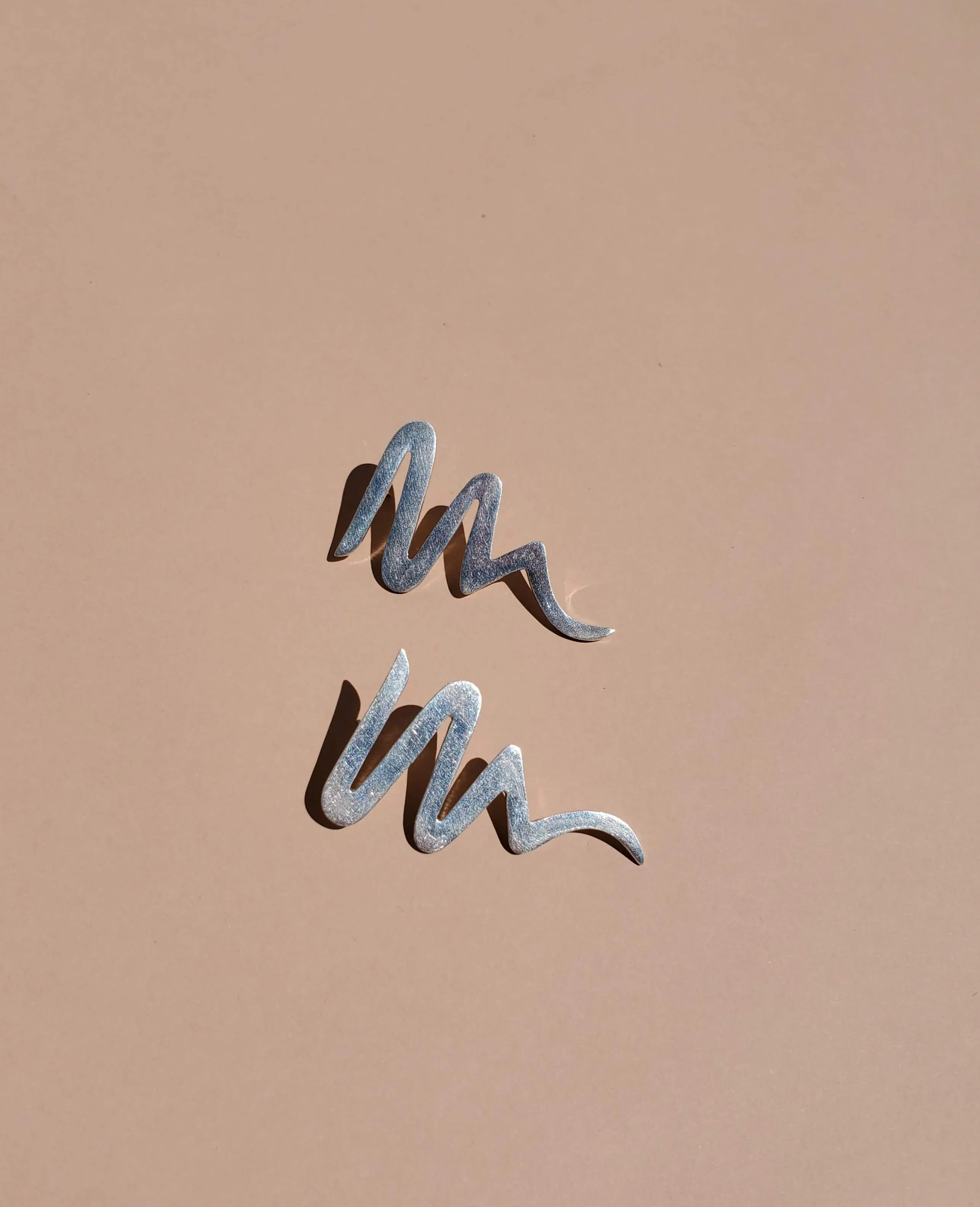 Sterling Silver Zig Zag Earrings