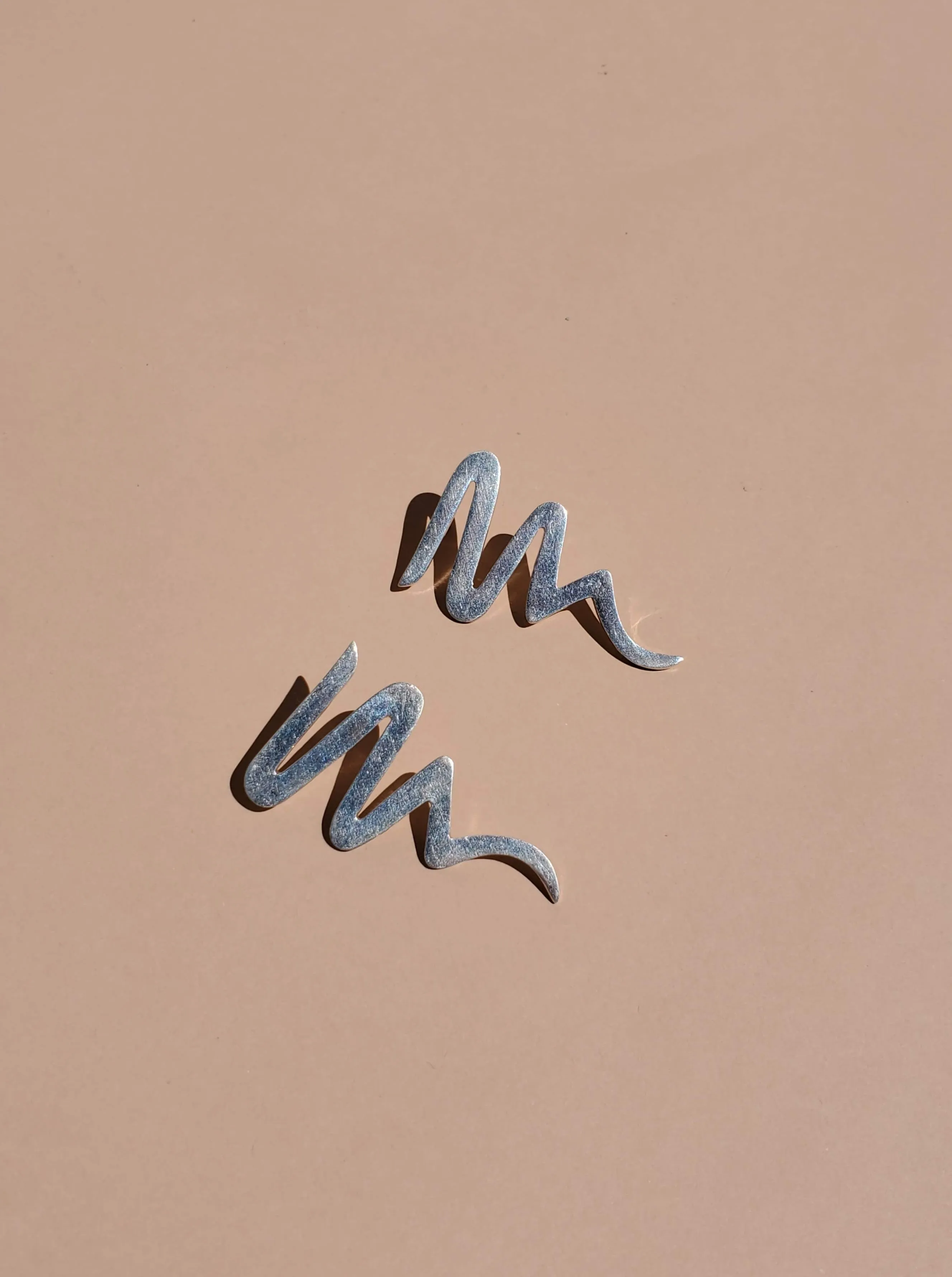 Sterling Silver Zig Zag Earrings