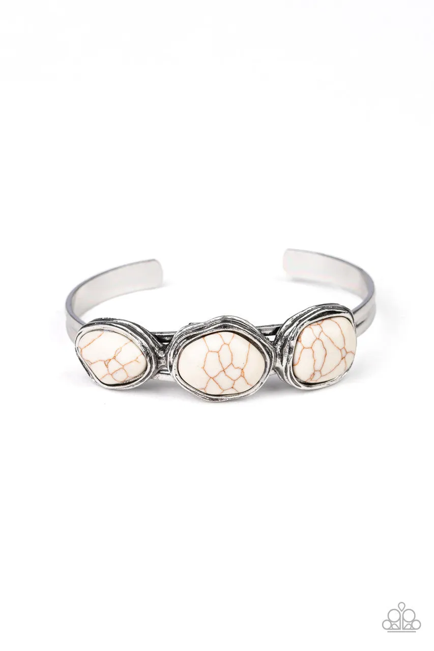 Stone Shop White Paparazzi Bracelet
