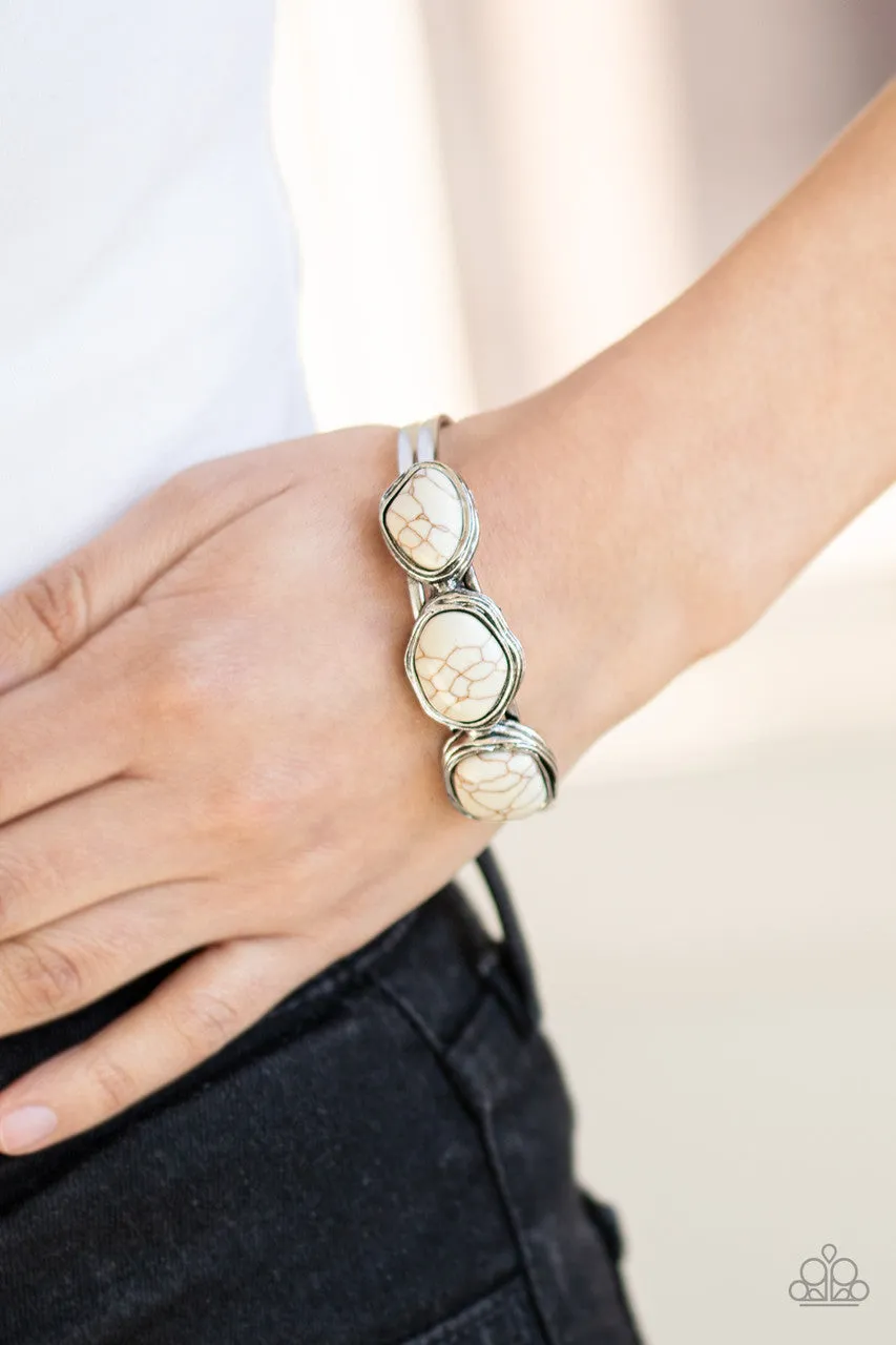 Stone Shop White Paparazzi Bracelet