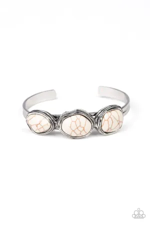 Stone Shop White Paparazzi Bracelet