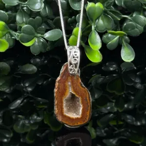 Tabasco Geode Pendant Necklace