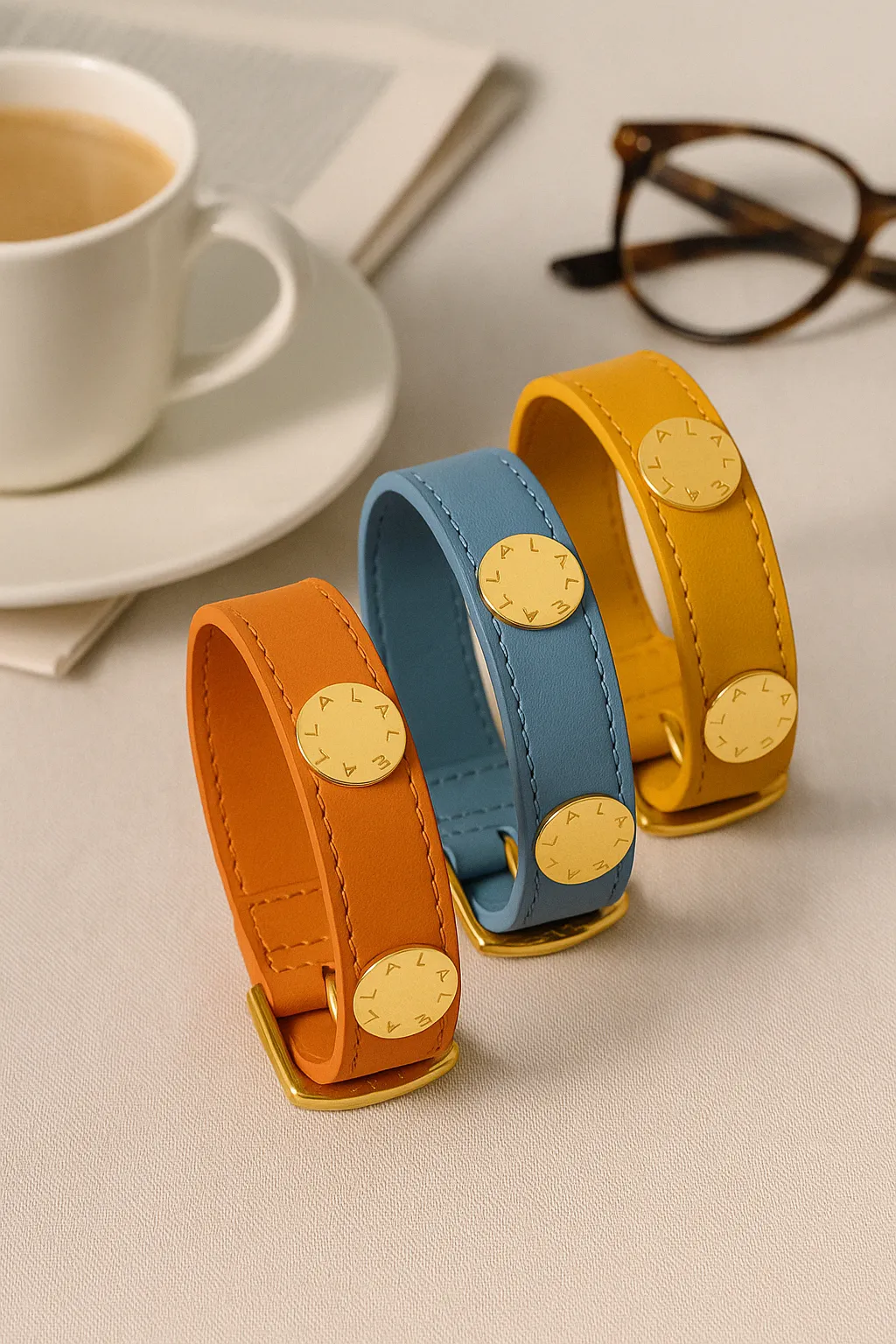 TACHAS Orange Leather