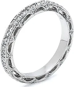 Tacori Pave Diamond Band - Reverse Crescent Silhouette Collection