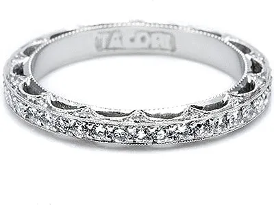 Tacori Pave Diamond Band - Reverse Crescent Silhouette Collection