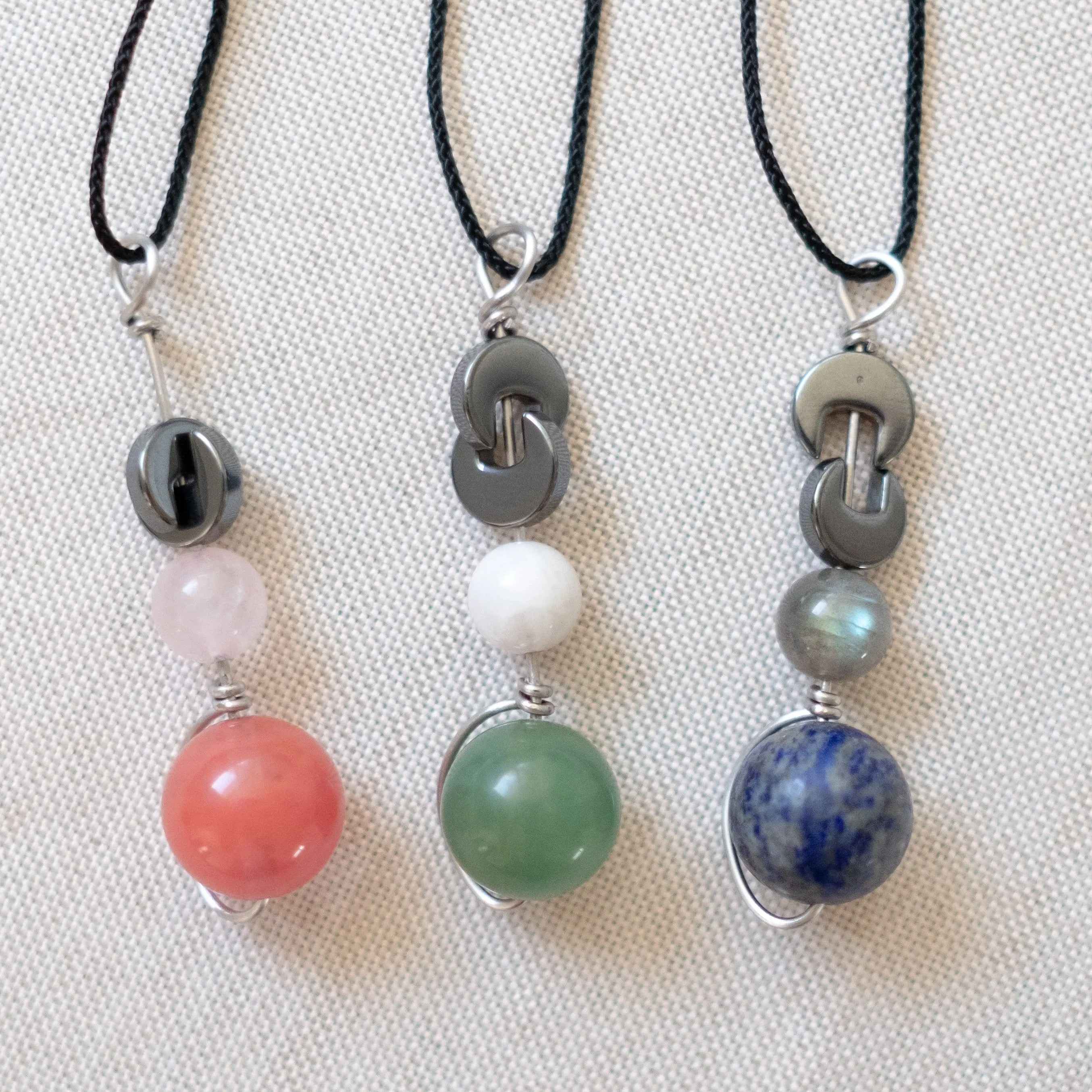 Tactile Necklace Plus | Crystal Fidget Jewelry Amulet