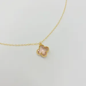 Tawnie Crystal Van Cleef Necklace | Gold