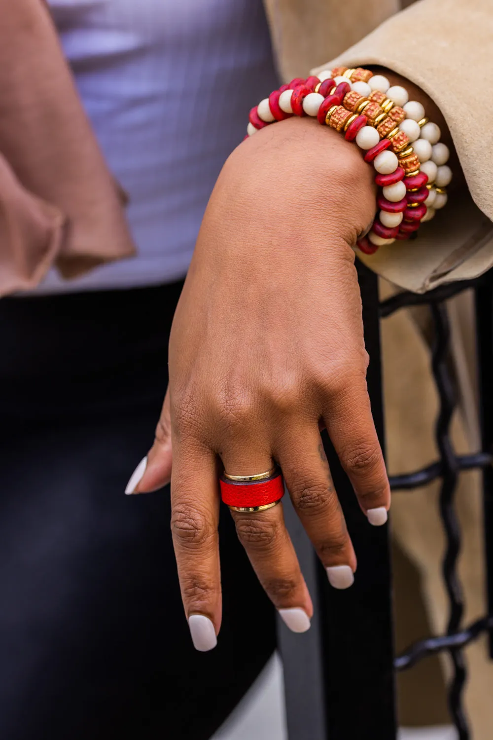 The Bren Leather Cuff Ring Collection