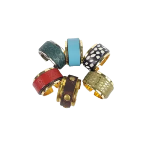 The Bren Leather Cuff Ring Collection