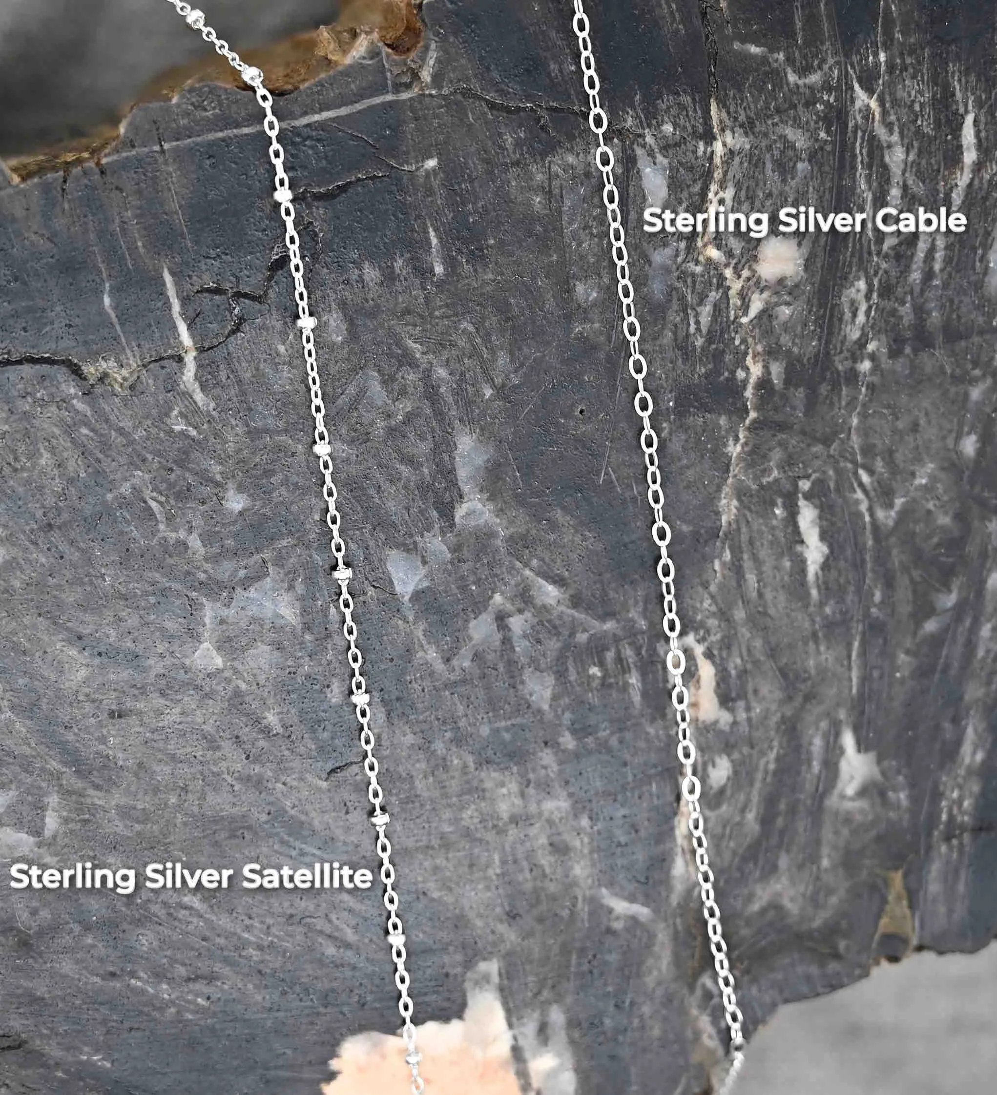 The Journey Quartz Silver Hoop Earring & Necklace Set