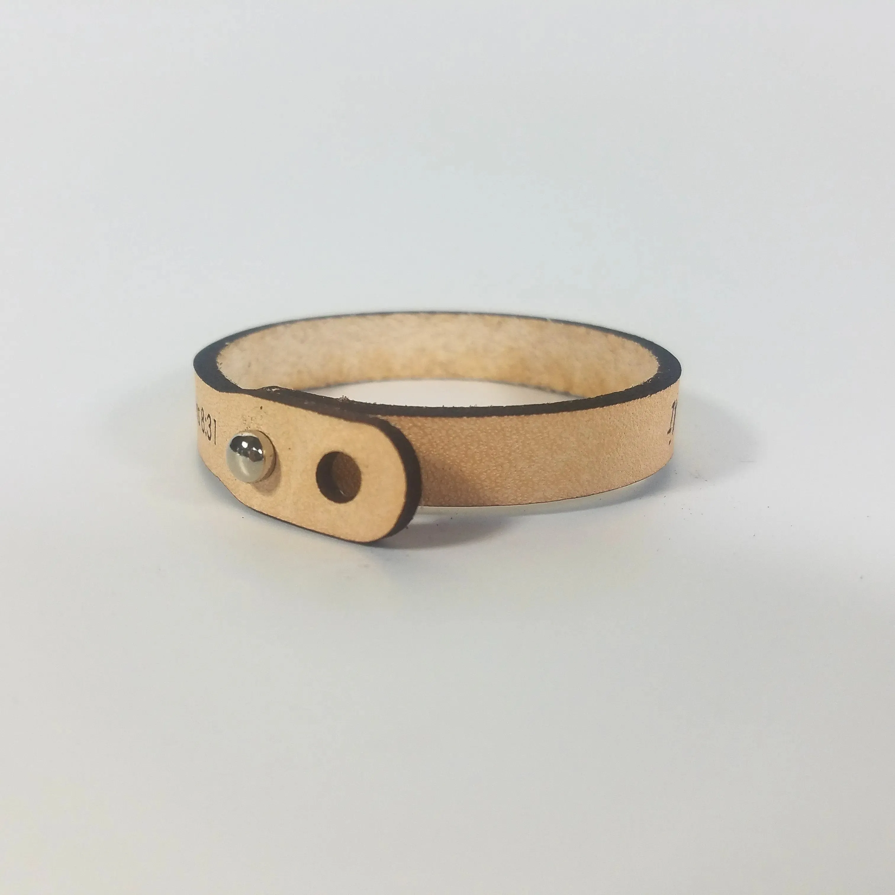 The Leather Word Bracelet™  Proverbs 31:25