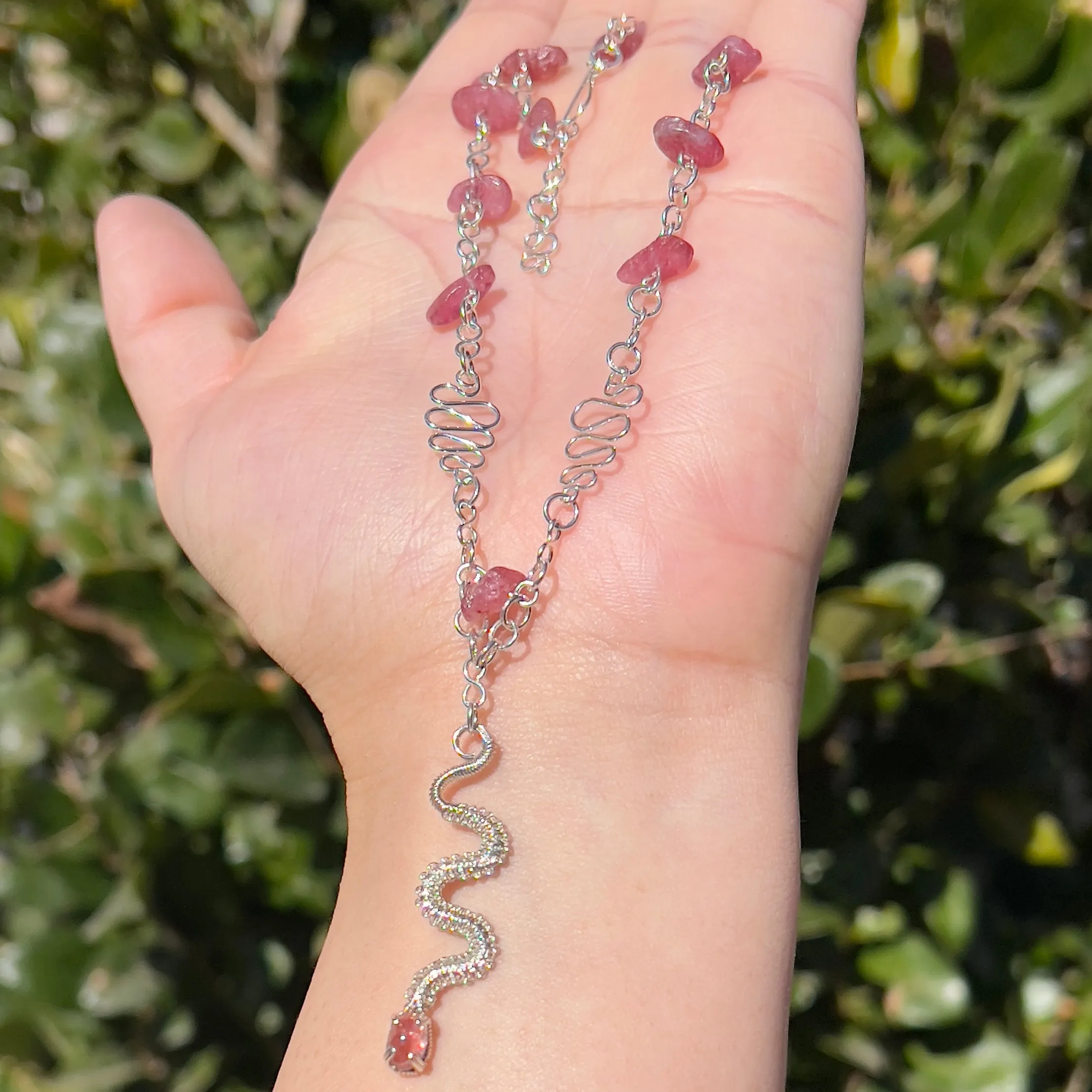 The Pink Tourmaline Medusa Serpent 𓆙
