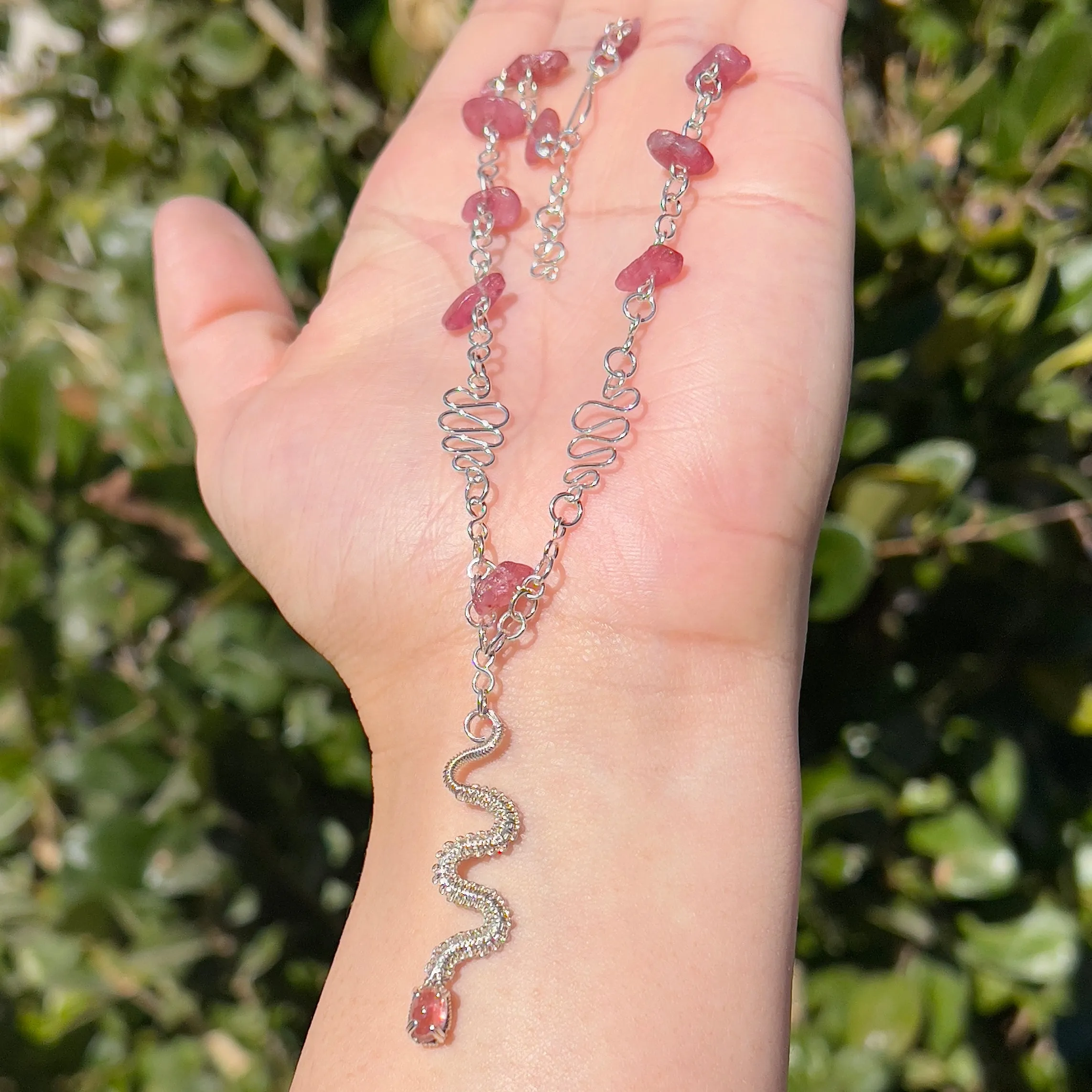 The Pink Tourmaline Medusa Serpent 𓆙